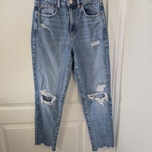 Garage Denim‎ Mom/Mom Distressed Blue Women's Jeans